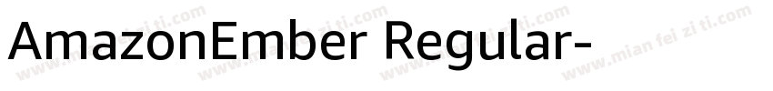 AmazonEmber Regular字体转换